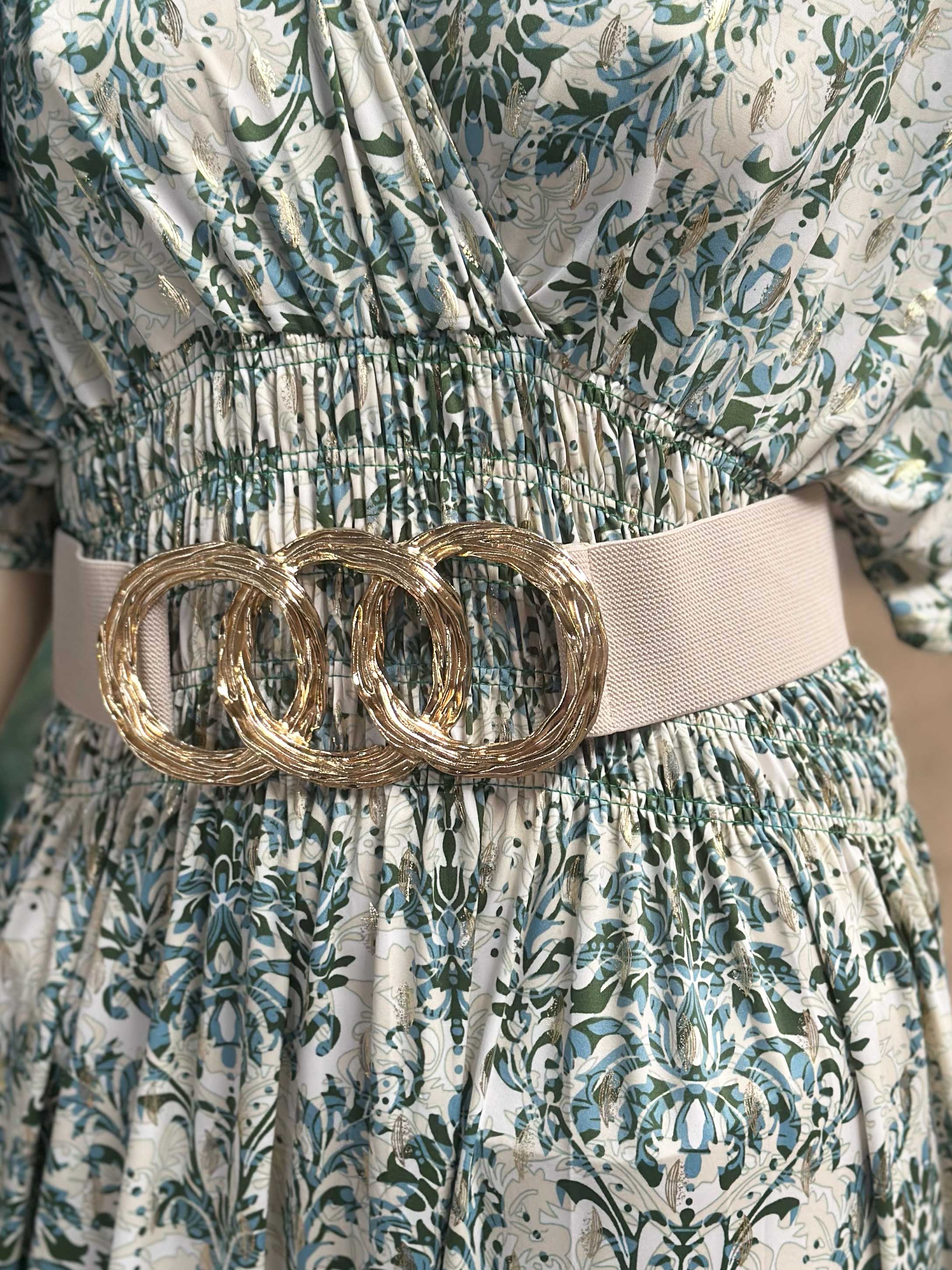 Indira - Elastiskt midjebälte med guldspänne